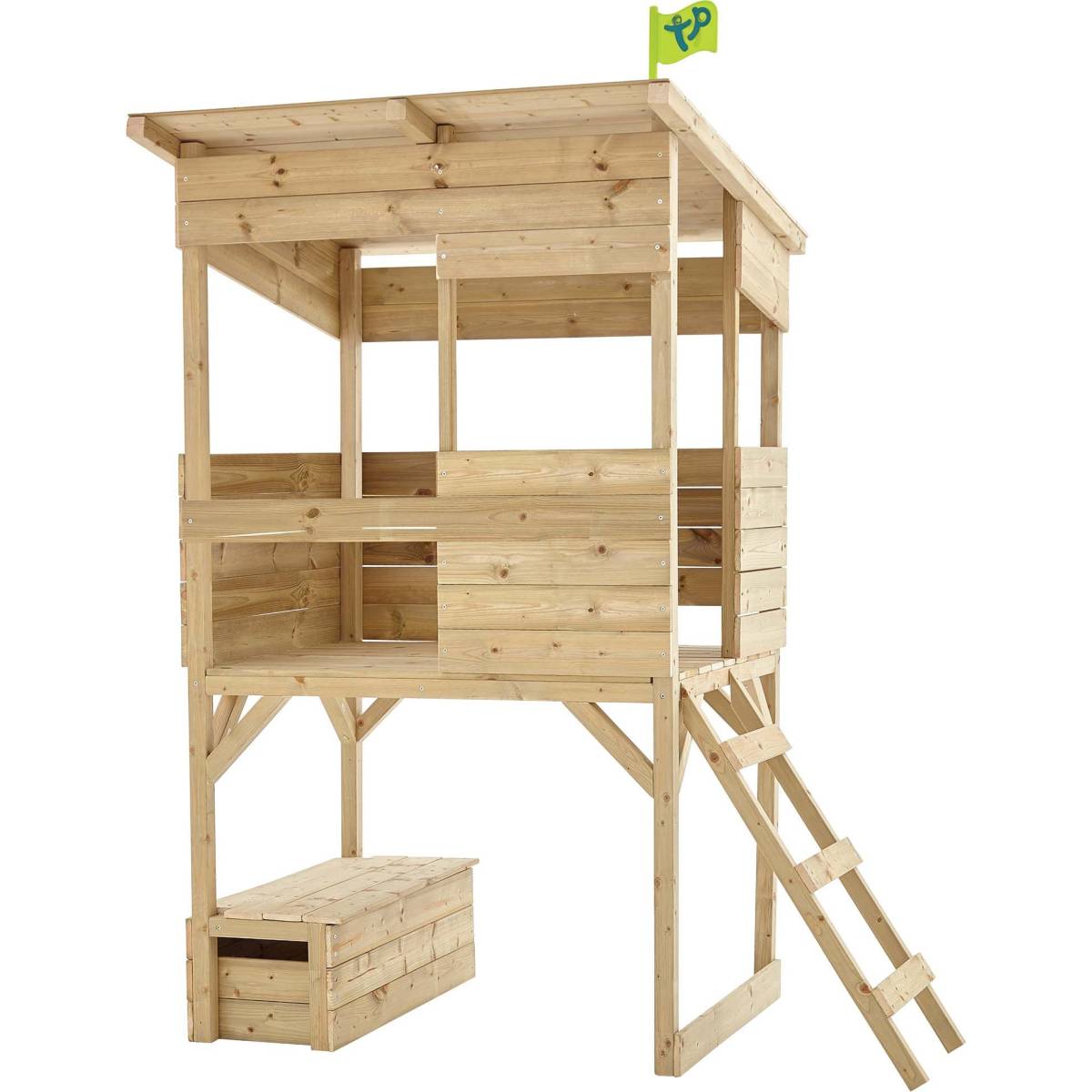 Tp Toys - Cabane sur pilotis enfant coffre à jouets intégré Tower Tp Toys - Imagen 1