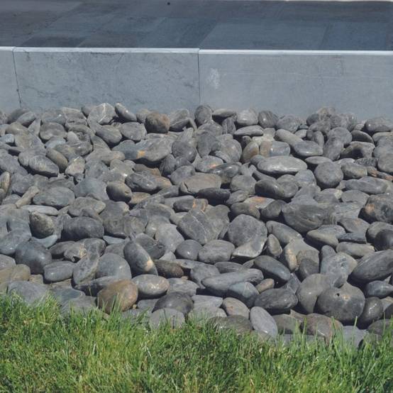 Jardinex - Bordure de jardin pierre bleue 50 x 23 x 3 cm - Gris bleu (Lot de 60) - Jardinex - Image 2