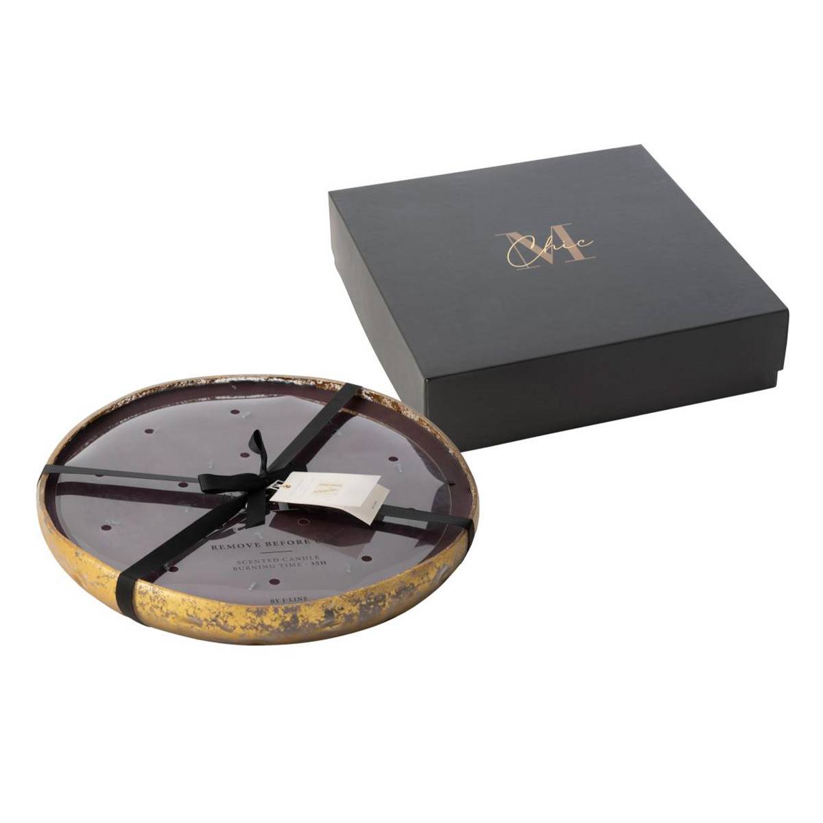 Bougie Parfumée Ronde "M-Chic" 37cm Oud & Amber - Imagen 1