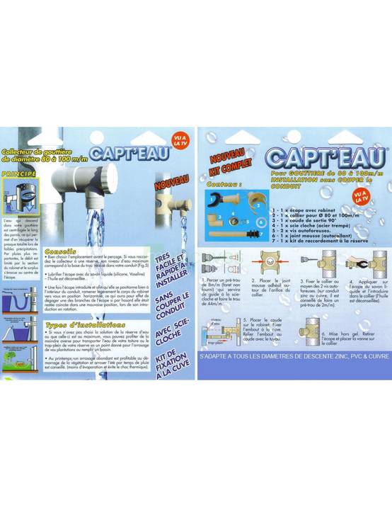 Kit Collecteur Eau de Pluie CAPT'EAU - Sable - Image 4
