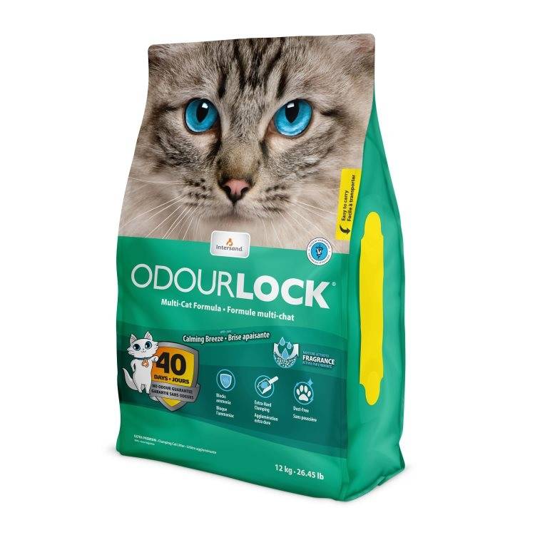 Intersand - Litière agglomérante Odourlock Brise Apaisante 12 kg - INTERSAND
