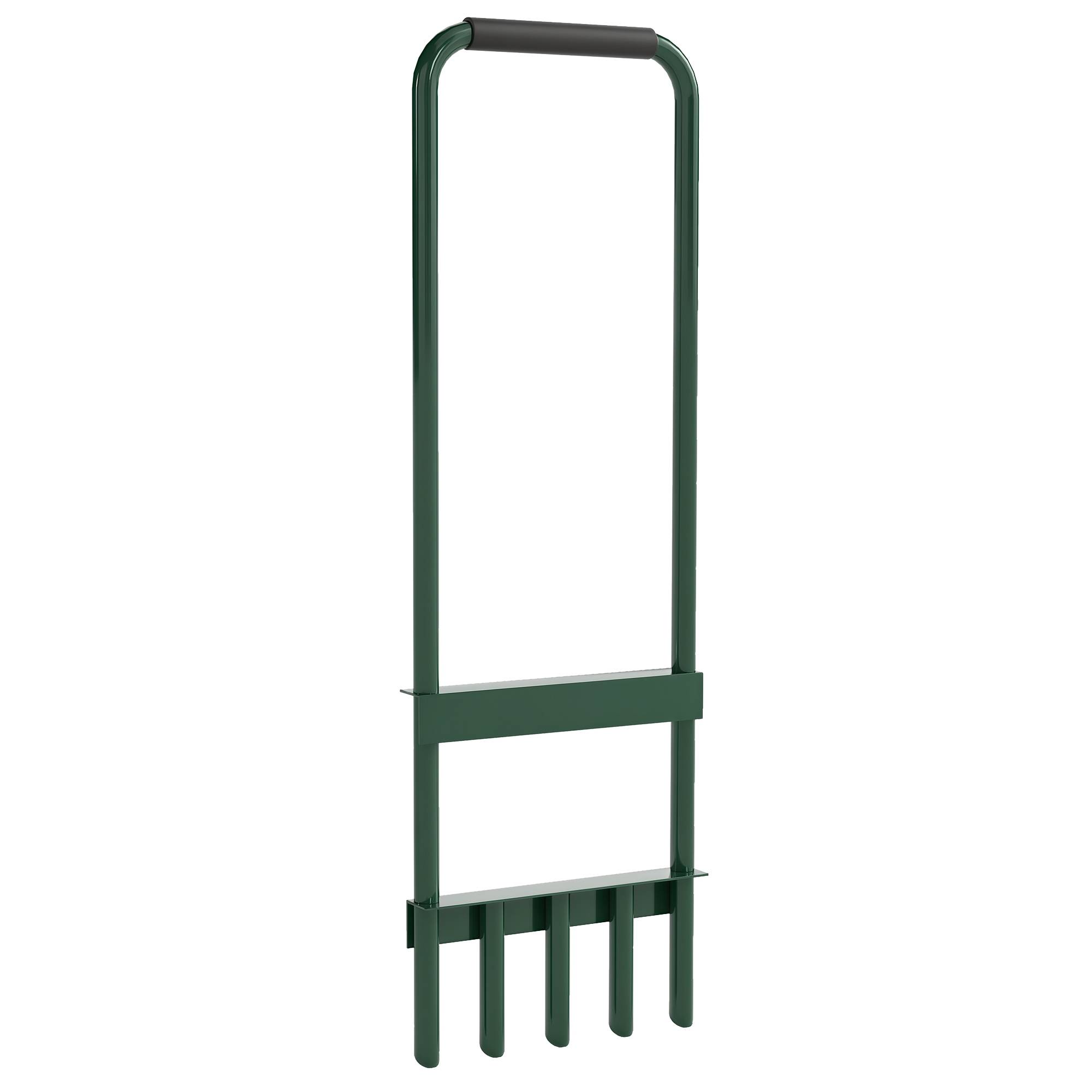 ComfortXL - Aérateur de gazon manuel acier vert foncé 30 x 4 x 94 cm 5 pointes creuses - ComfortXL Outdoor Living