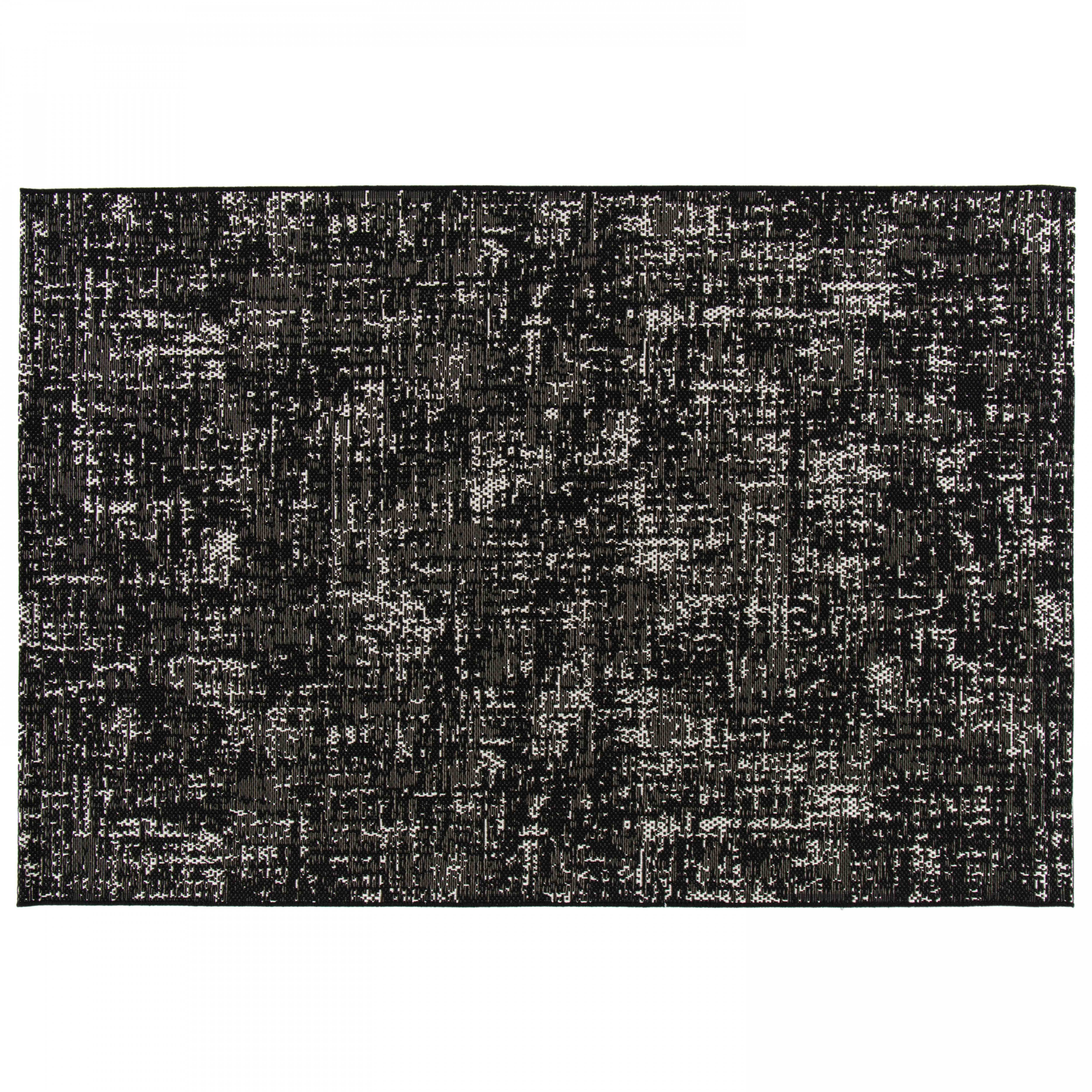 Oviala - Tapis d'extérieur en polypropylène 200 x 290 cm noir Hella - Oviala - Imagen 1