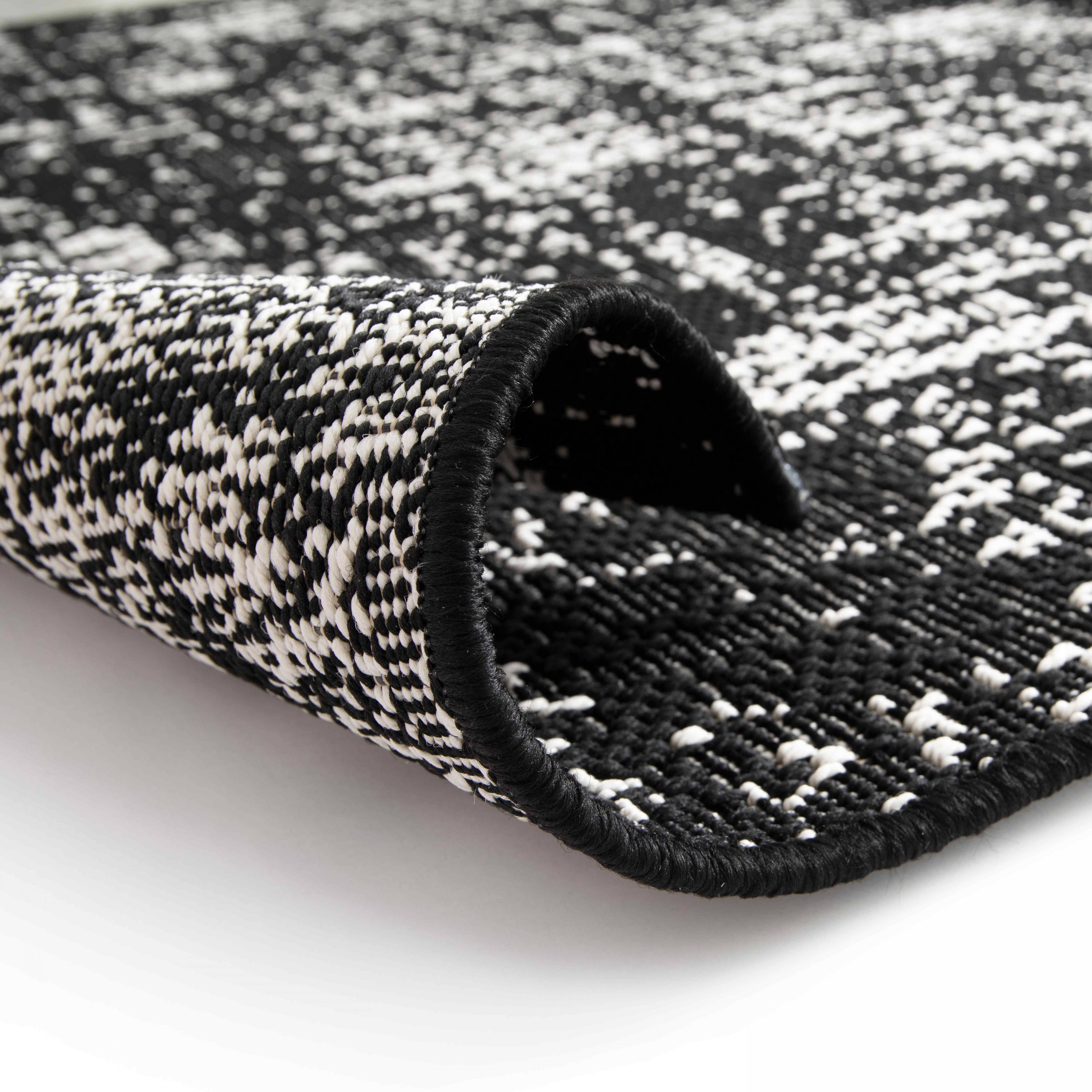 Oviala - Tapis d'extérieur en polypropylène 200 x 290 cm noir Hella - Oviala - Imagen 2