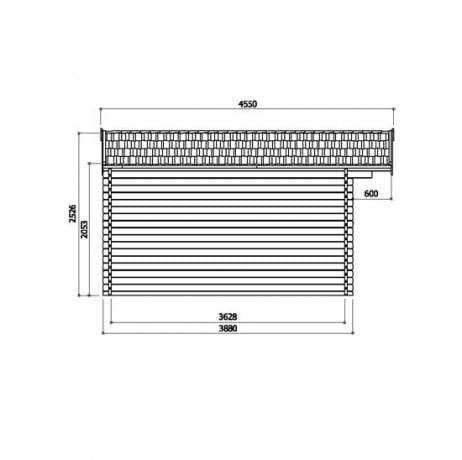 Abri de jardin SALZBURG en bois 9,94 m², Toiture Shingle gris, Plancher Non - Imagen 3