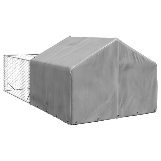 Chenil extérieur pour chien en acier galvanisé avec abri 5x2x1,5 m – ComfortXL Pet Living - Image 5