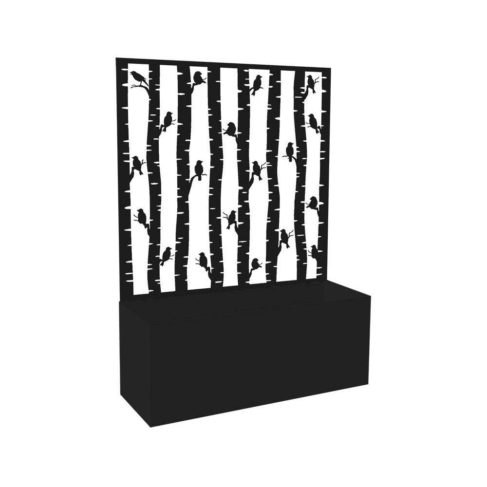 Esschert Design - Jardinière en fer avec treillis Motif oiseaux Esschert's Garden - Imagen 2