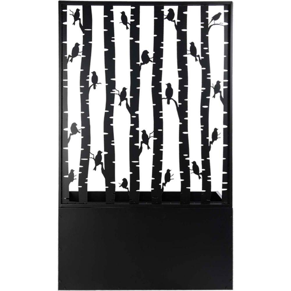 Esschert Design - Jardinière en fer avec treillis Motif oiseaux Esschert's Garden - Imagen 4
