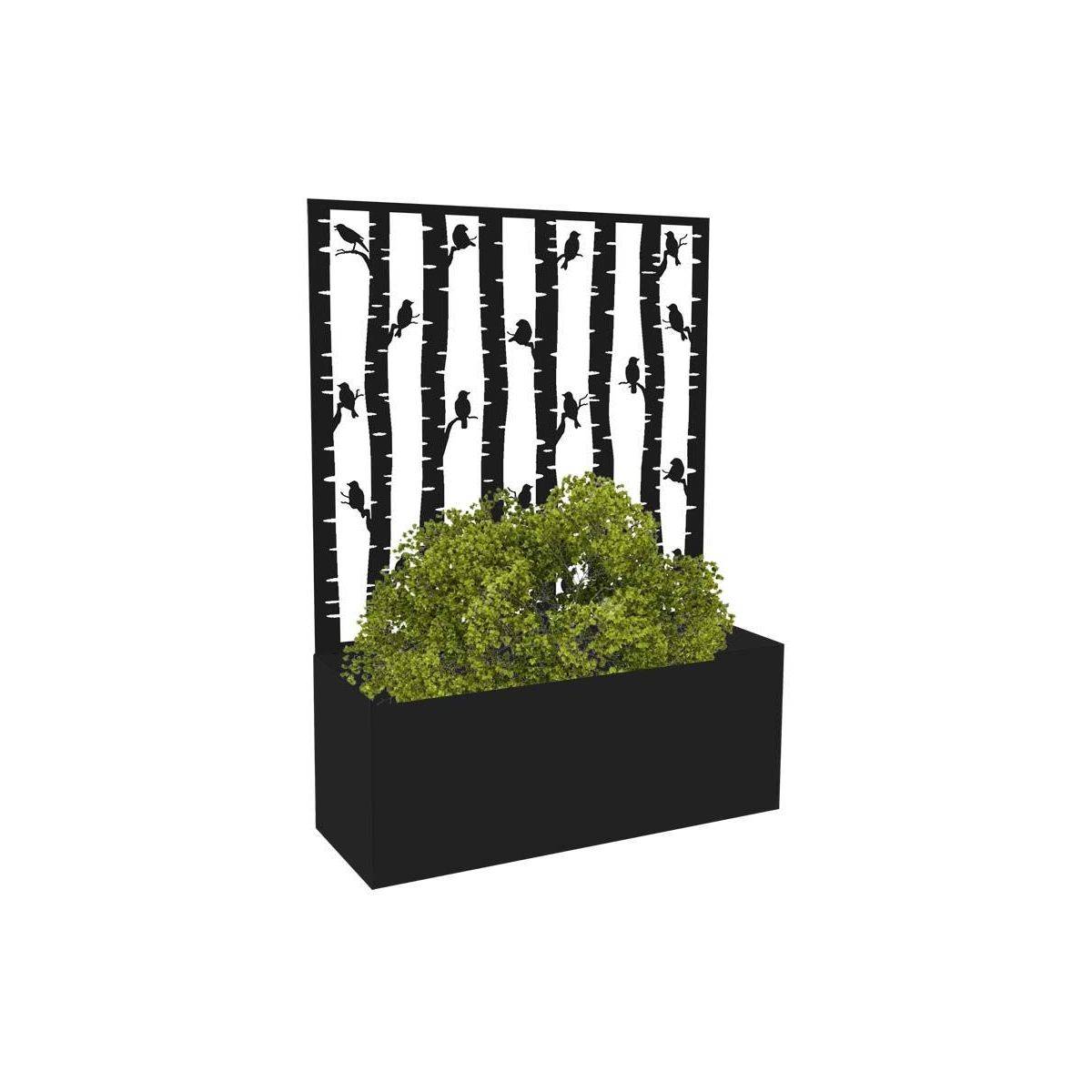 Esschert Design - Jardinière en fer avec treillis Motif oiseaux Esschert's Garden - Imagen 1