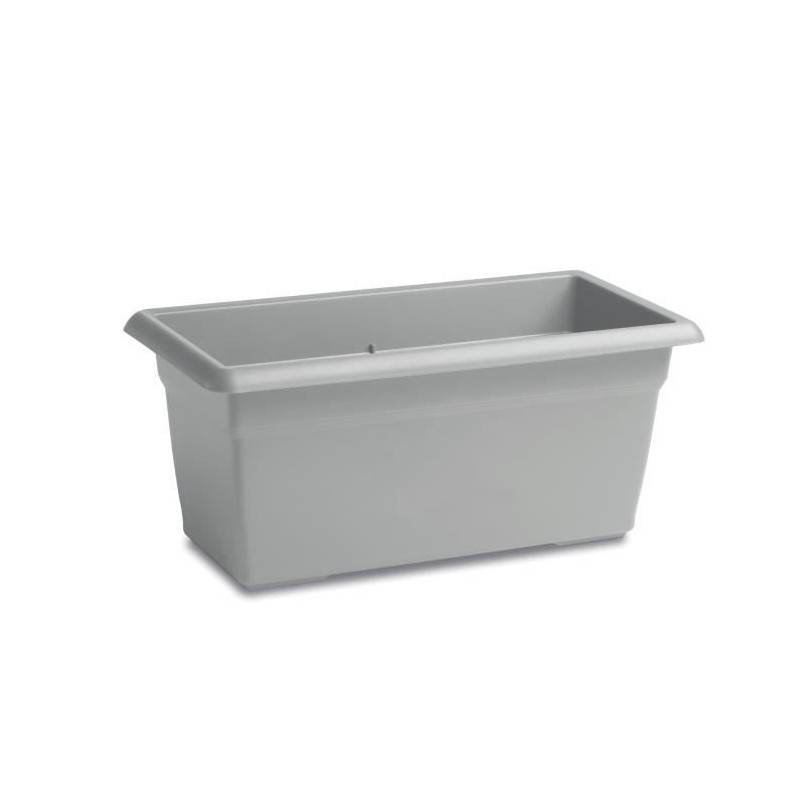 Sans Marque - Bac A Fleur Rectangulaire Mediterraneo - 110l - 100 Cm - Stone Grey - Imagen 1