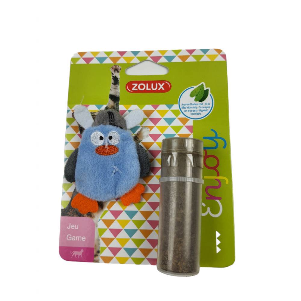 Zolux - Pirate bleu Taille 7 x 6 cm avec catnip Jouet chat - Imagen 2