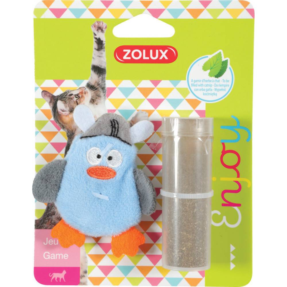Zolux - Pirate bleu Taille 7 x 6 cm avec catnip Jouet chat - Imagen 4