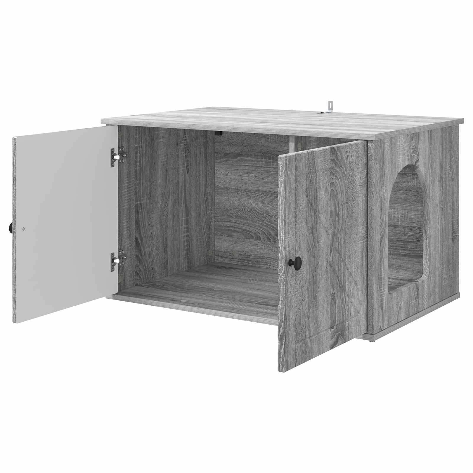 Chatiere bois gris  85 x 55 x 50,5 cm  - Prolenta premium p369.4 - Image 5