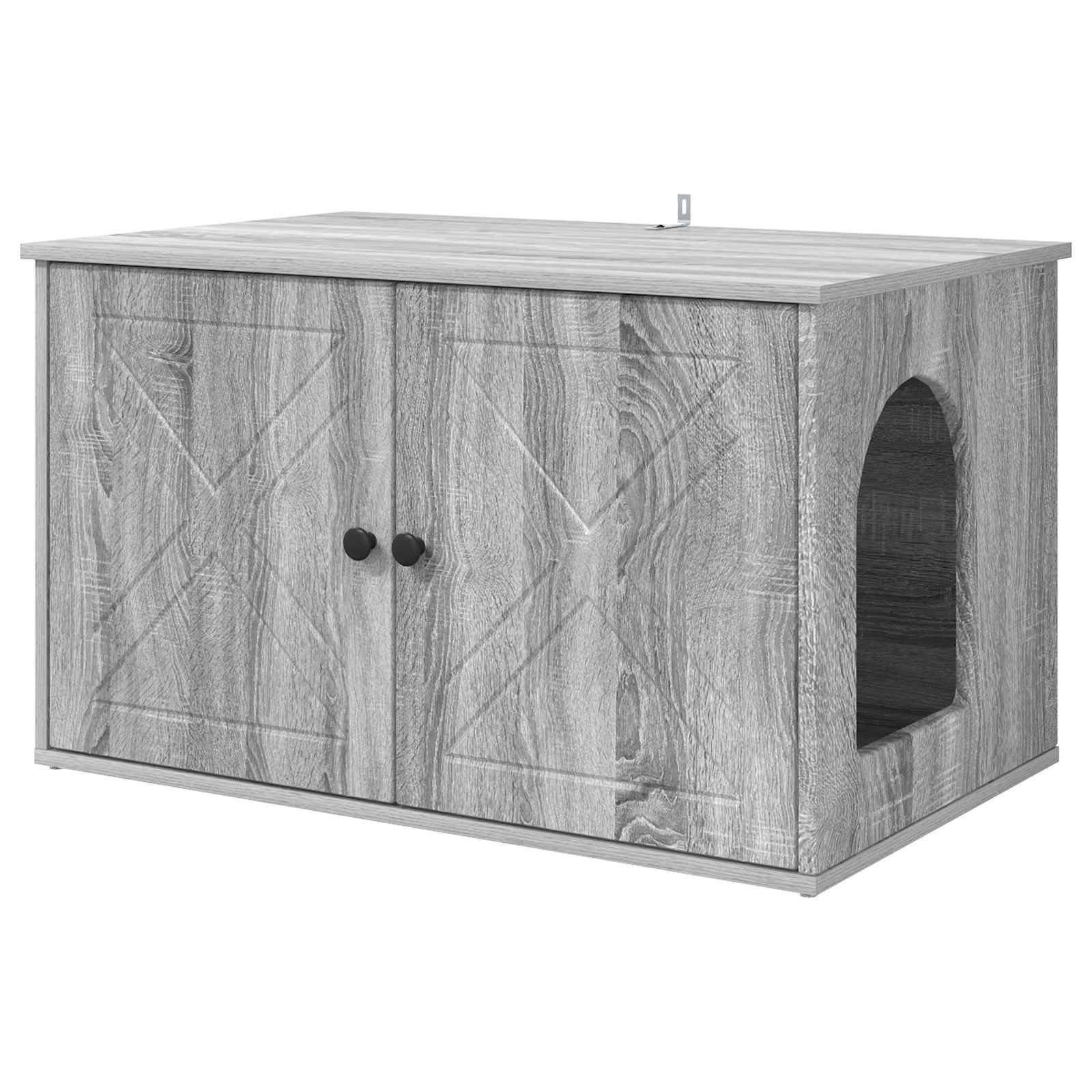 Chatiere bois gris  85 x 55 x 50,5 cm  - Prolenta premium p369.4 - Image 1