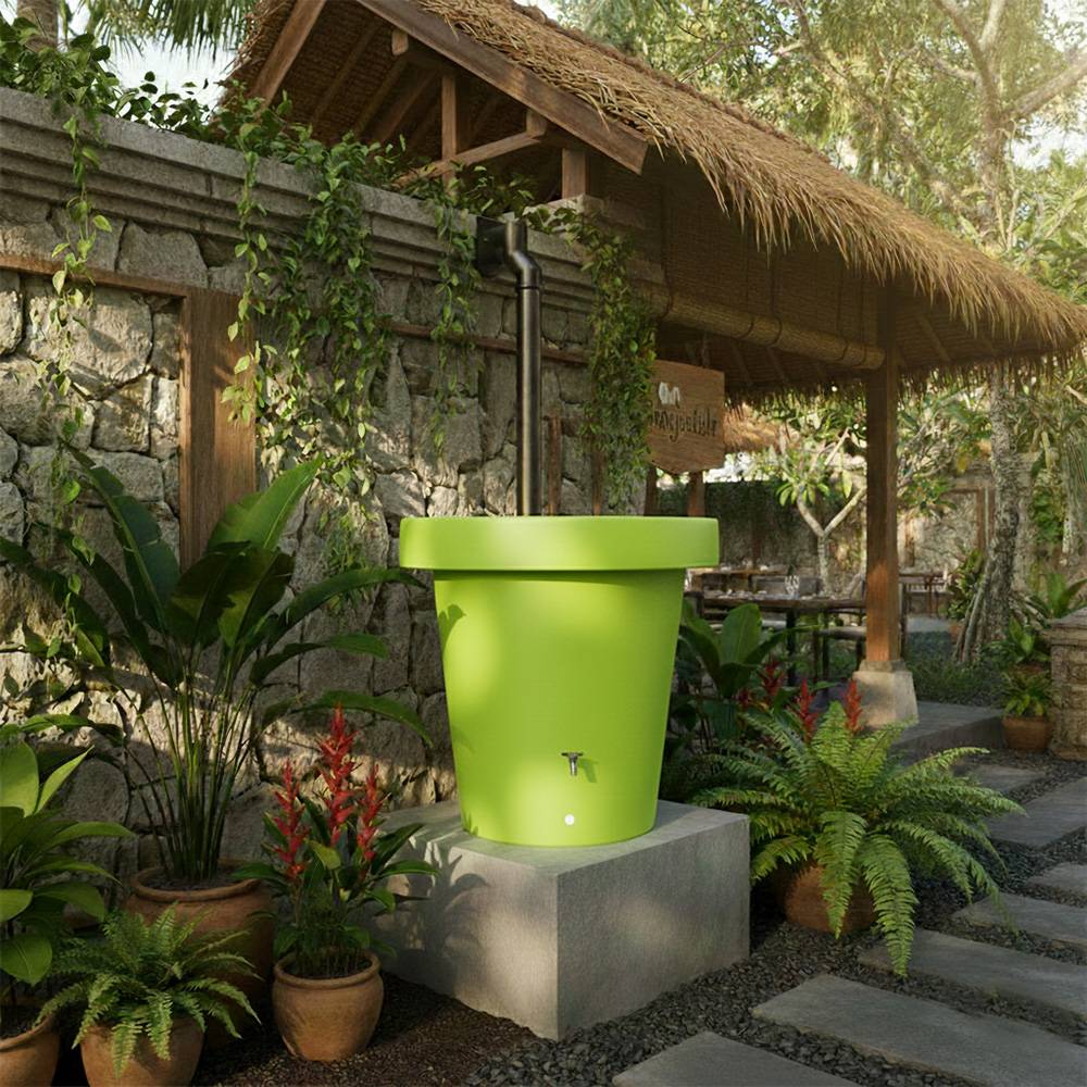 Récupérateur d'eau 2-en-1 420l lluvia + kit complet - plast'up rotomoulage - Imagen 2
