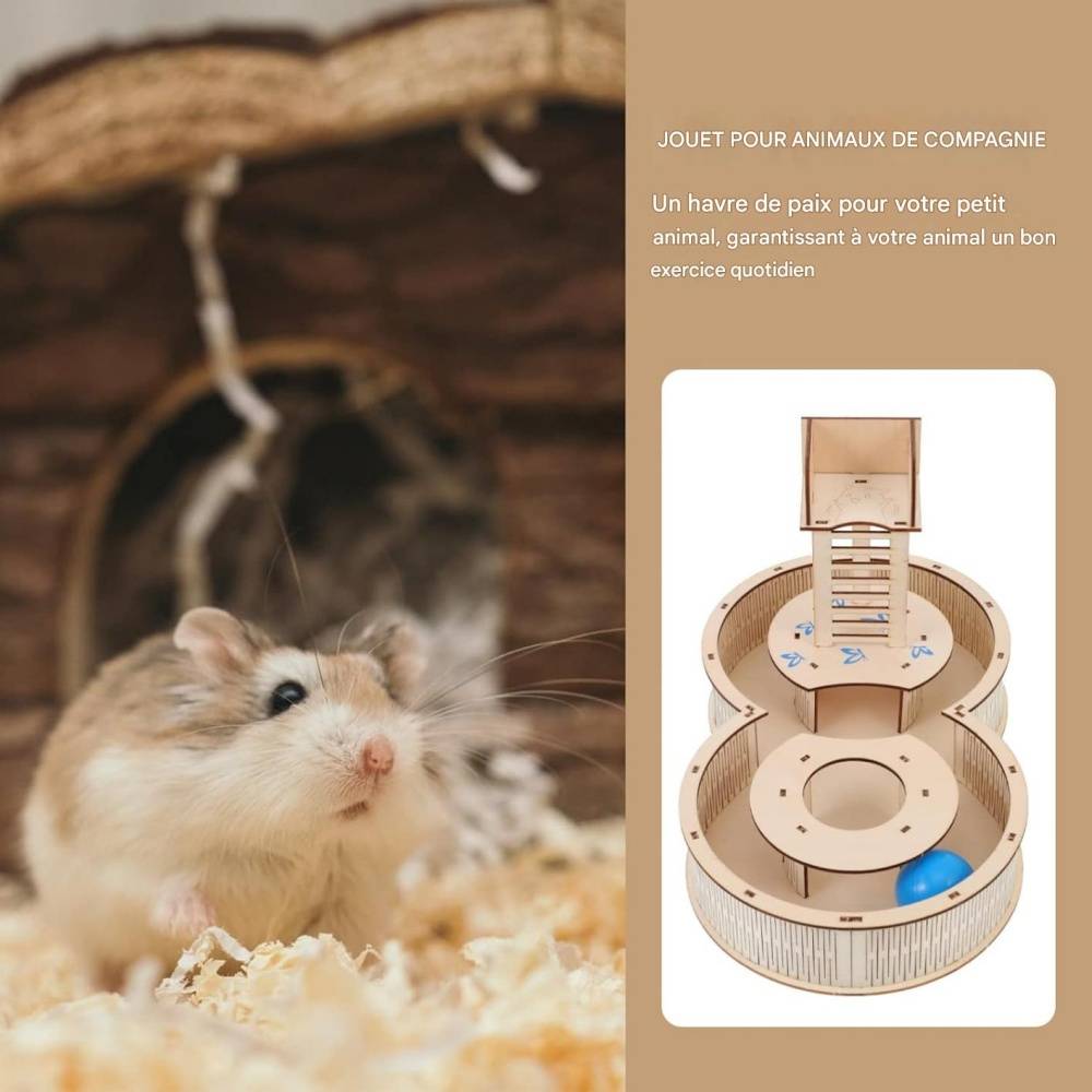 DtopbuyAge - Labyrinthe en bois pour hamster DtopbuyAge - Image 2