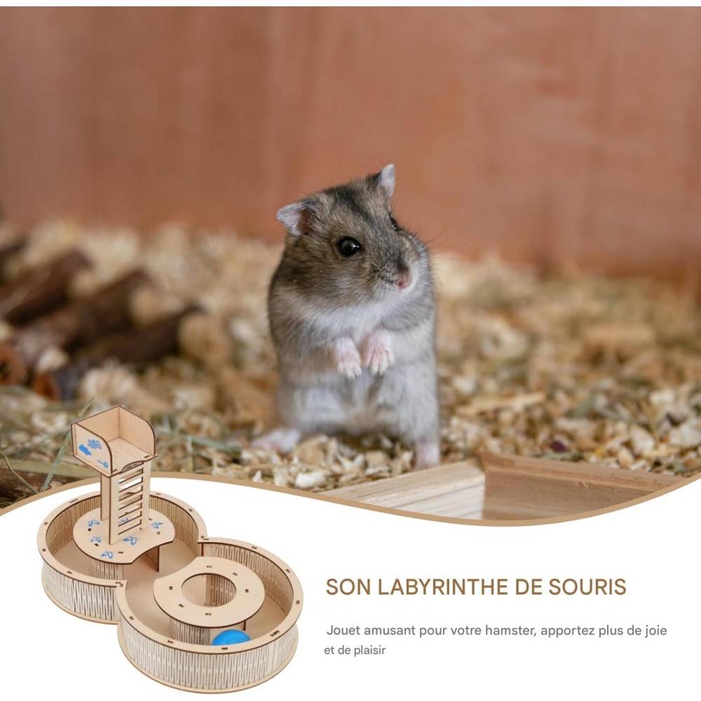 DtopbuyAge - Labyrinthe en bois pour hamster DtopbuyAge - Image 3