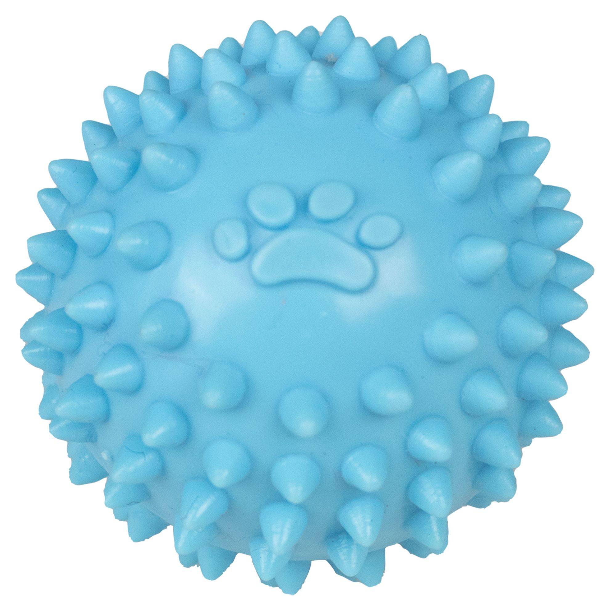 Balle avec picots pour chiot : Bleu DOOGY