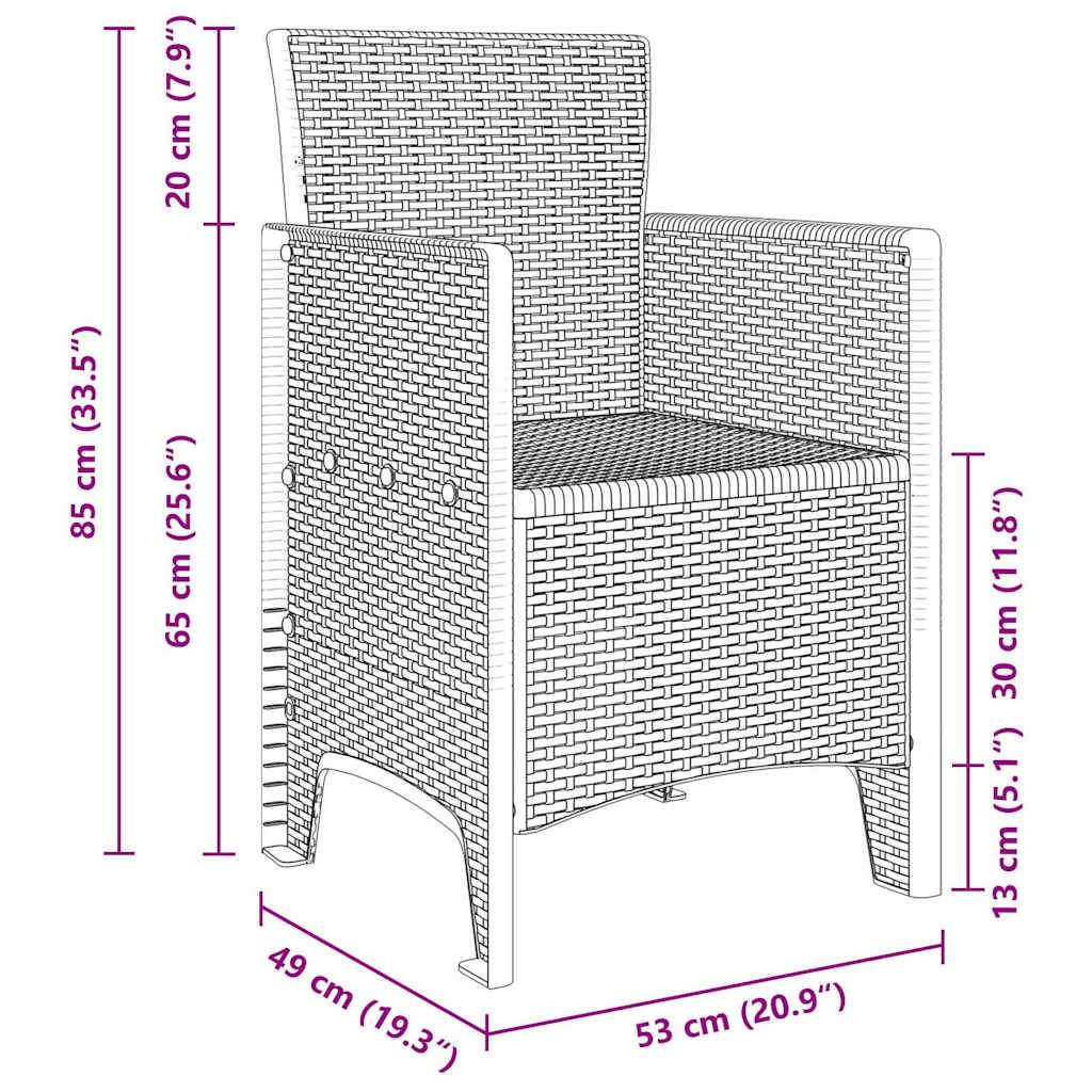 ComfortXL - Table et Chaises de Jardin 14 Places en Résine Tressée Ensemble Complet 23 Pièces Marron – ComfortXL Outdoor Living - Image 4