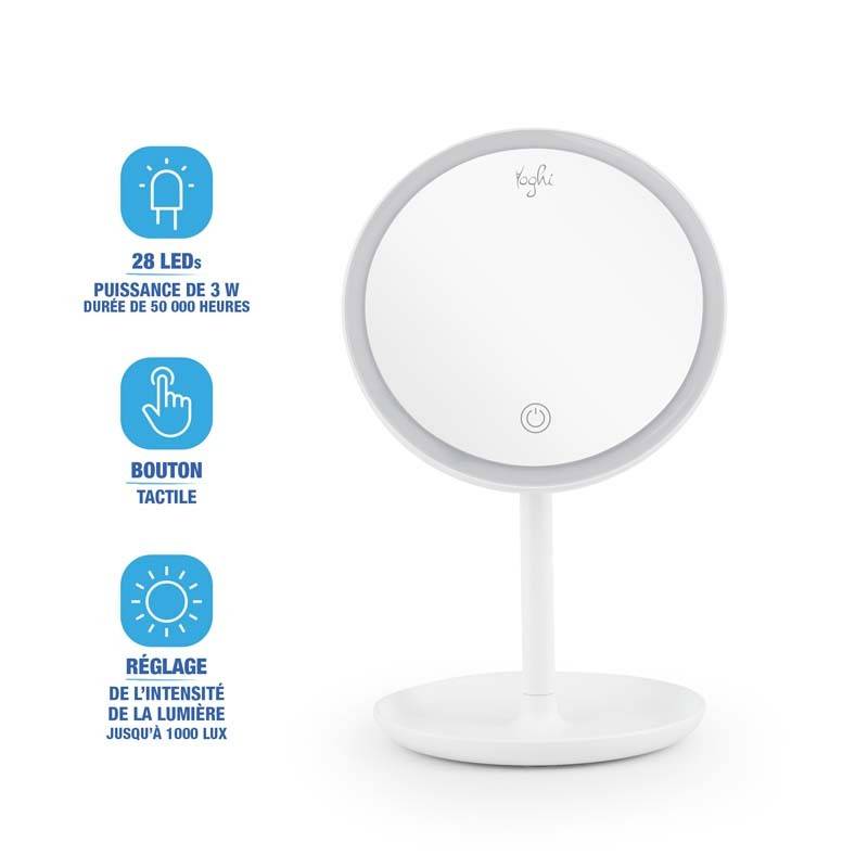 Yoghi - Be Lite Miroir Bluetooh Led Tactile Avec Micro Et Haut Parleur - Image 1
