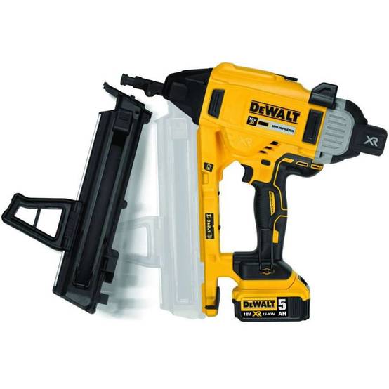 Cloueur de charpente 18V XR DEWALT avec 2 batterie 18V 5Ah - chargeur - T-STAK - DCN930P2-QW - Image 3