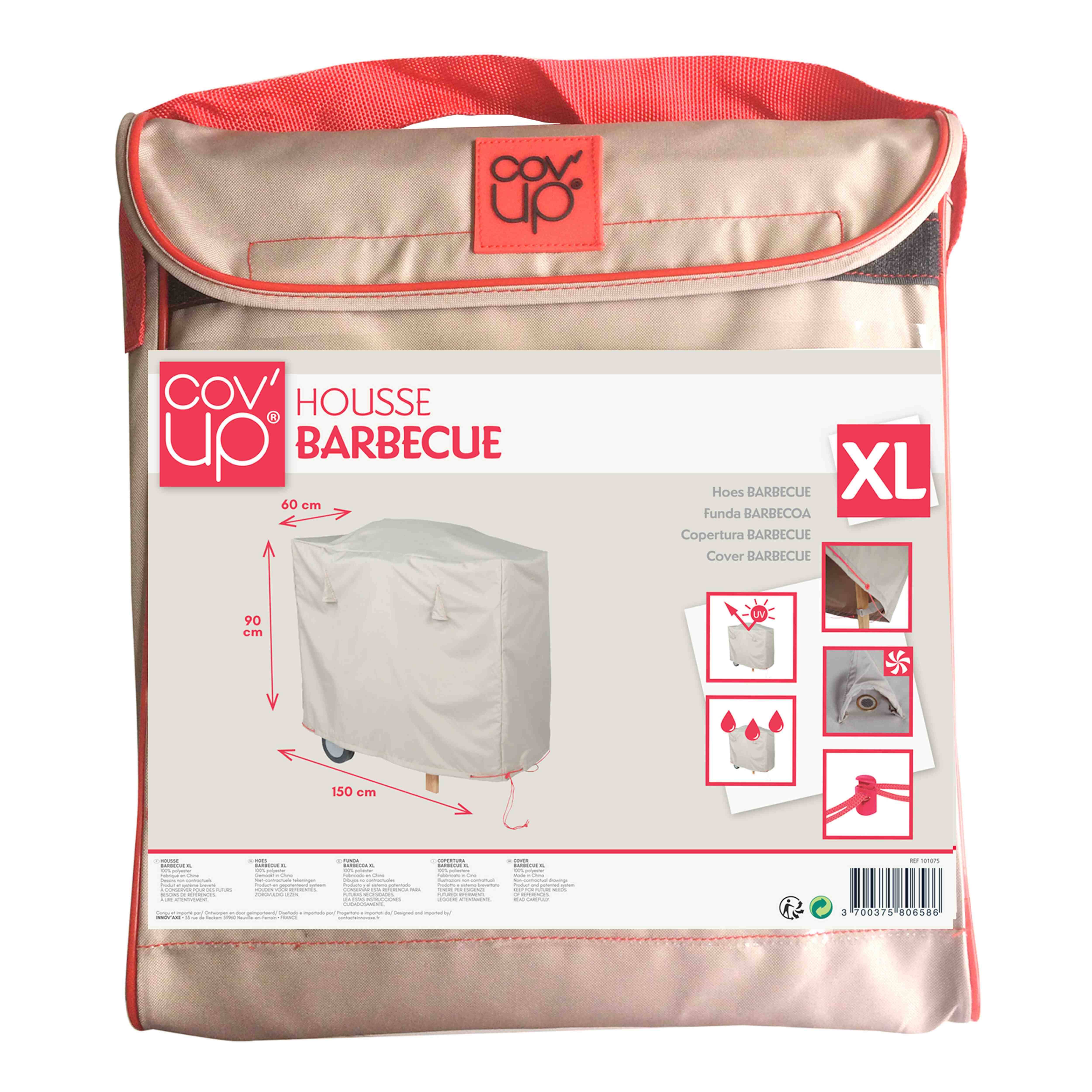 Oviala - Housse de protection pour Barbecue 150 x 60 x 90 cm Cov'Up - Oviala - Image 2