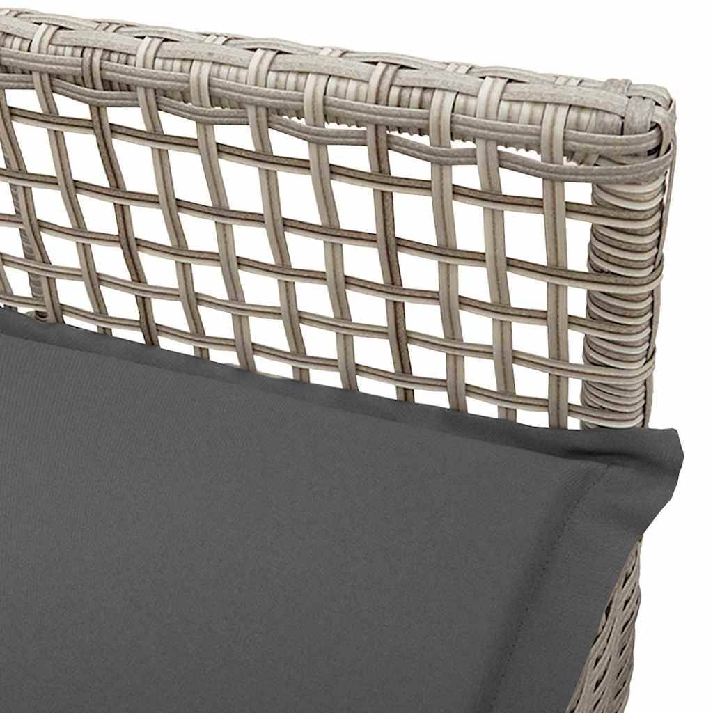 PANGIVO - Chaise de jardin polyrotin gris clair 55 x 53 x 85 cm (2 pcs) - PANGIVO - Image 9