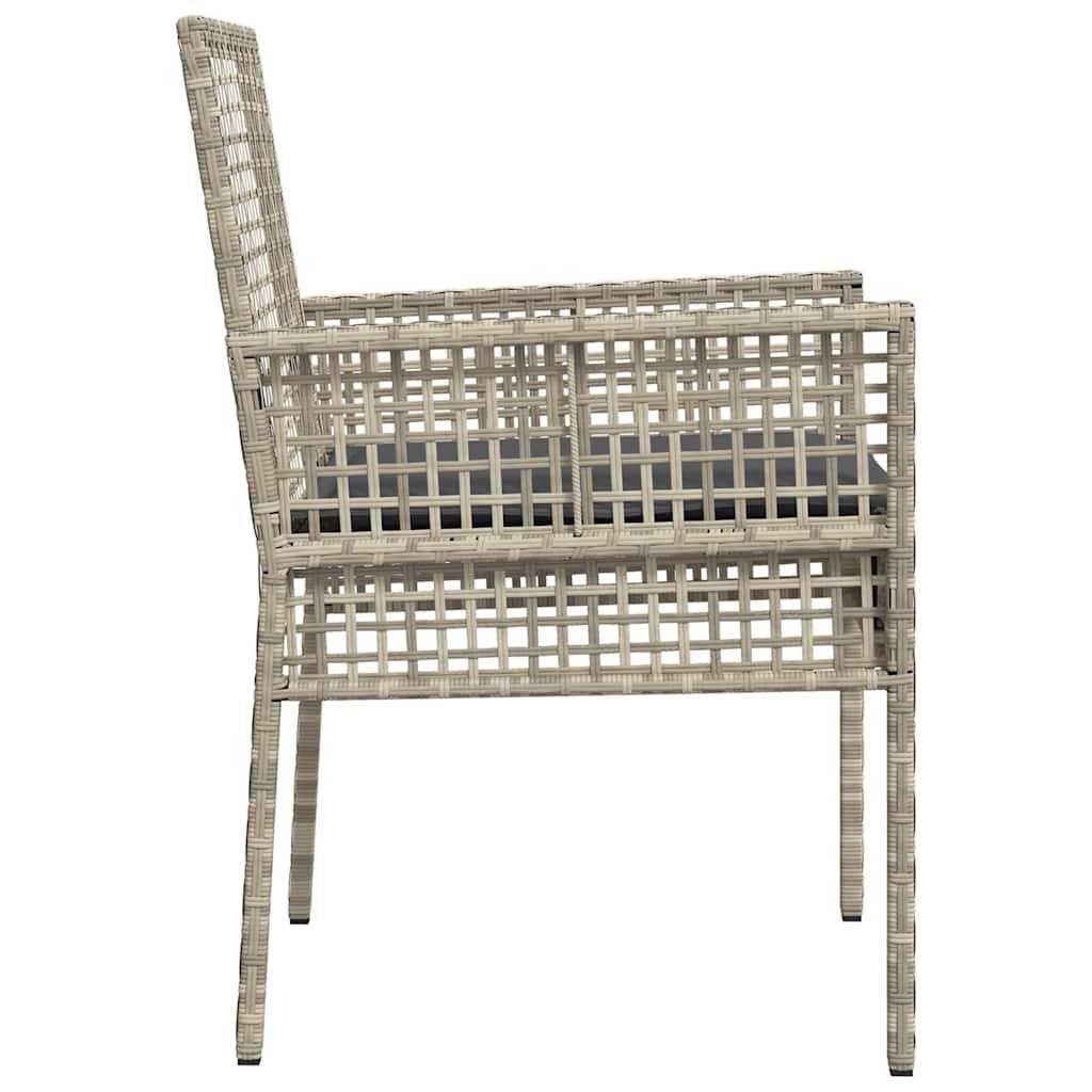PANGIVO - Chaise de jardin polyrotin gris clair 55 x 53 x 85 cm (2 pcs) - PANGIVO - Image 6