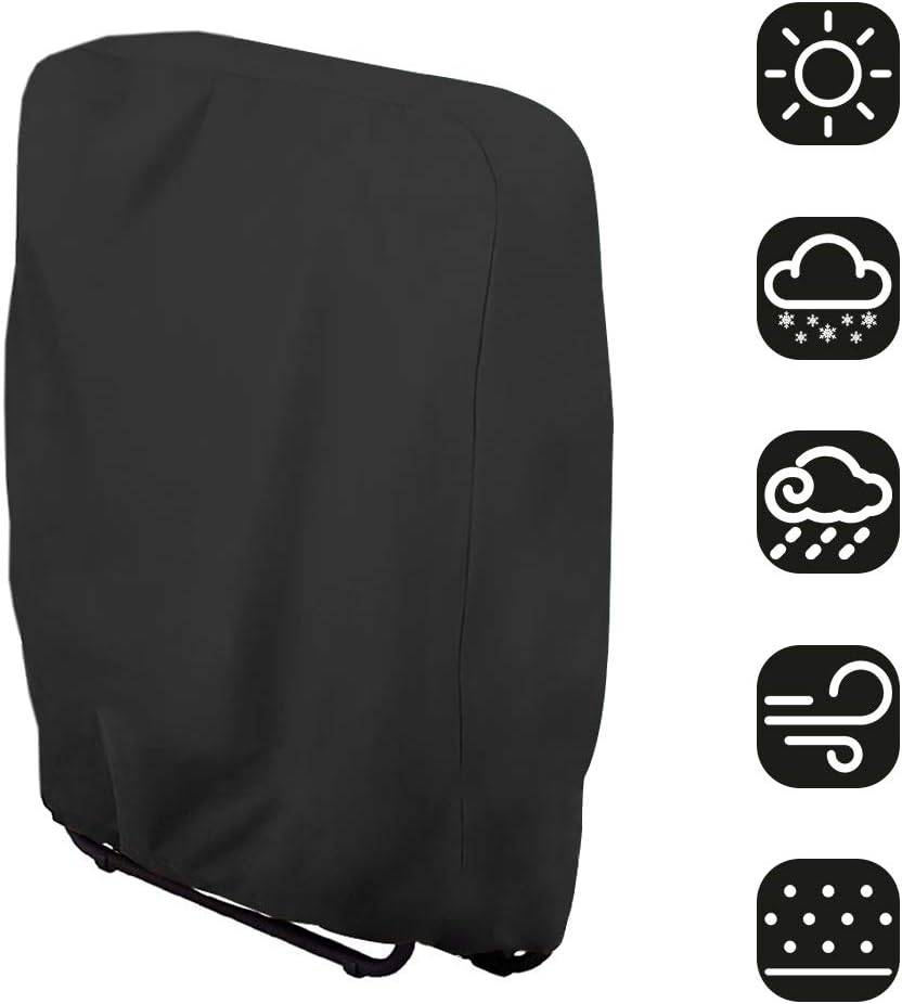 IntiMeg - Housse de protection pour chaise longue Bain de soleil Mobilier de jardin étanche anti-UV Protection contre les dommages, 71 x 110 cm(noir) IntiMeg - Image 1