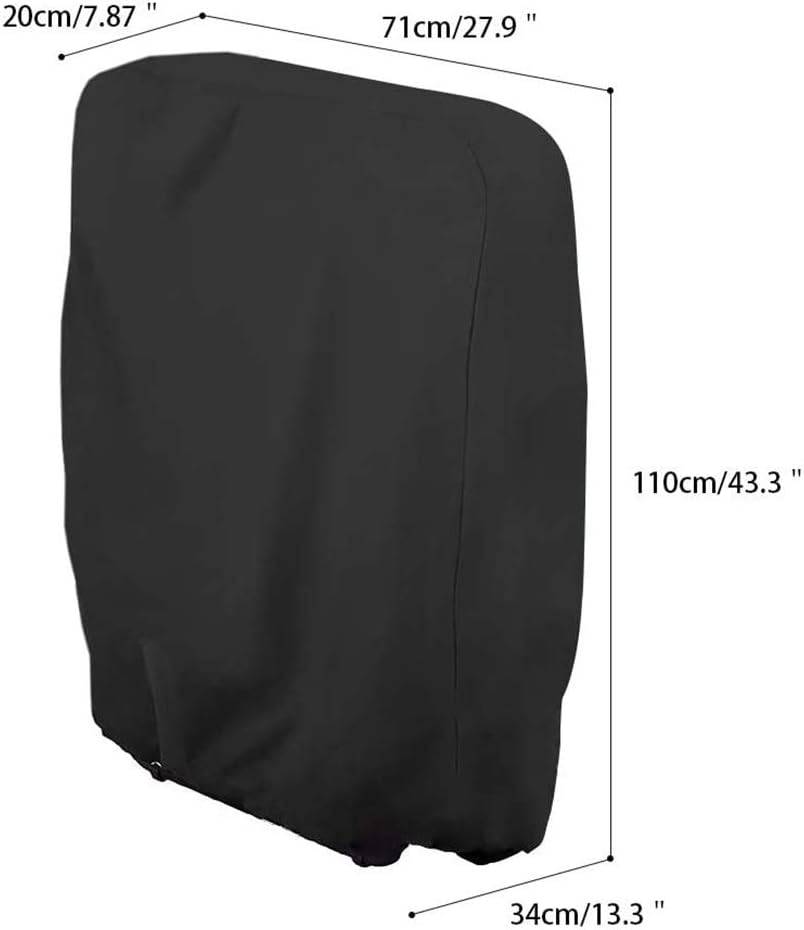 IntiMeg - Housse de protection pour chaise longue Bain de soleil Mobilier de jardin étanche anti-UV Protection contre les dommages, 71 x 110 cm(noir) IntiMeg - Image 4