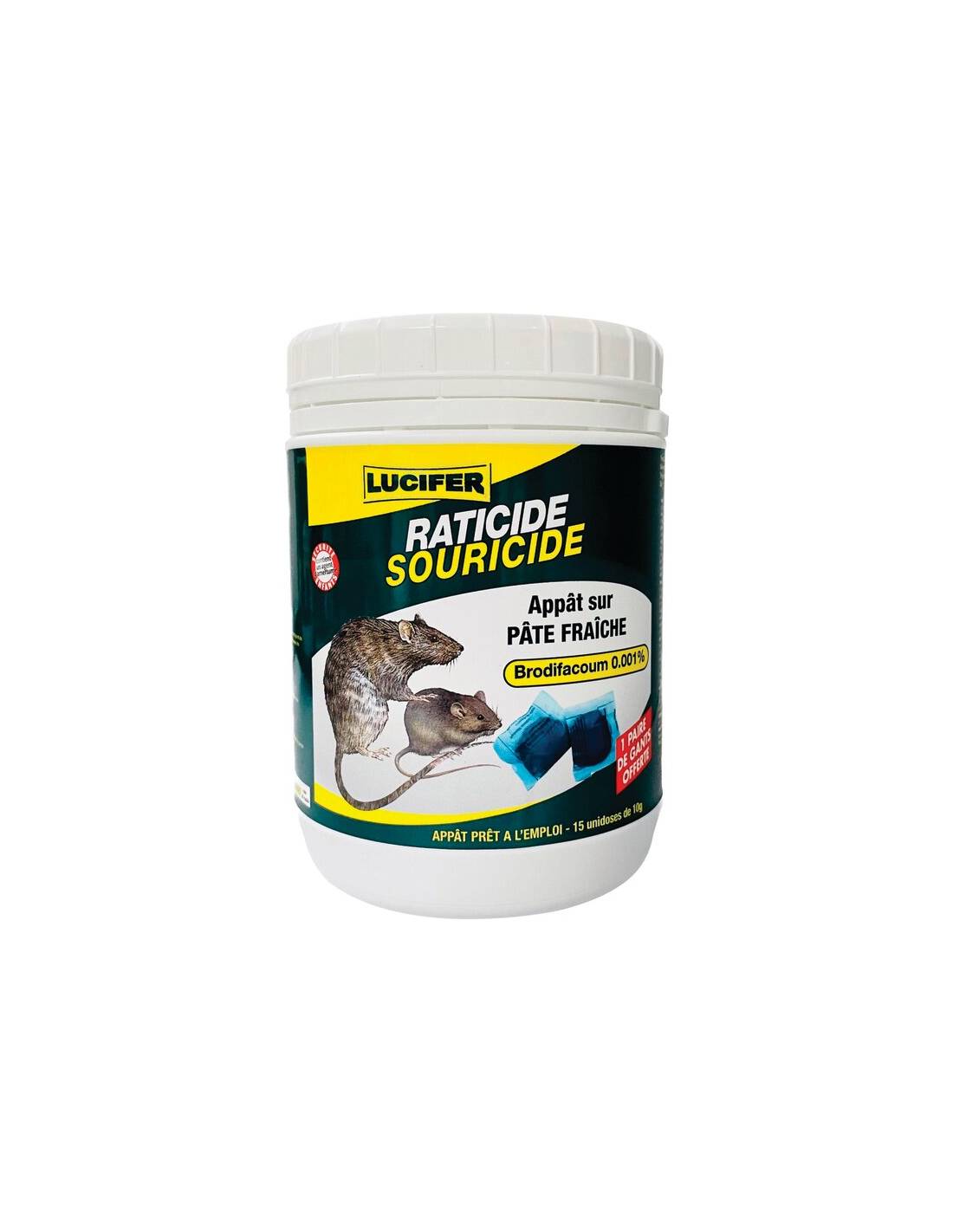 Lucifer - Raticide Souricide Lucifer élimination Efficace Rongeurs - Lucifer