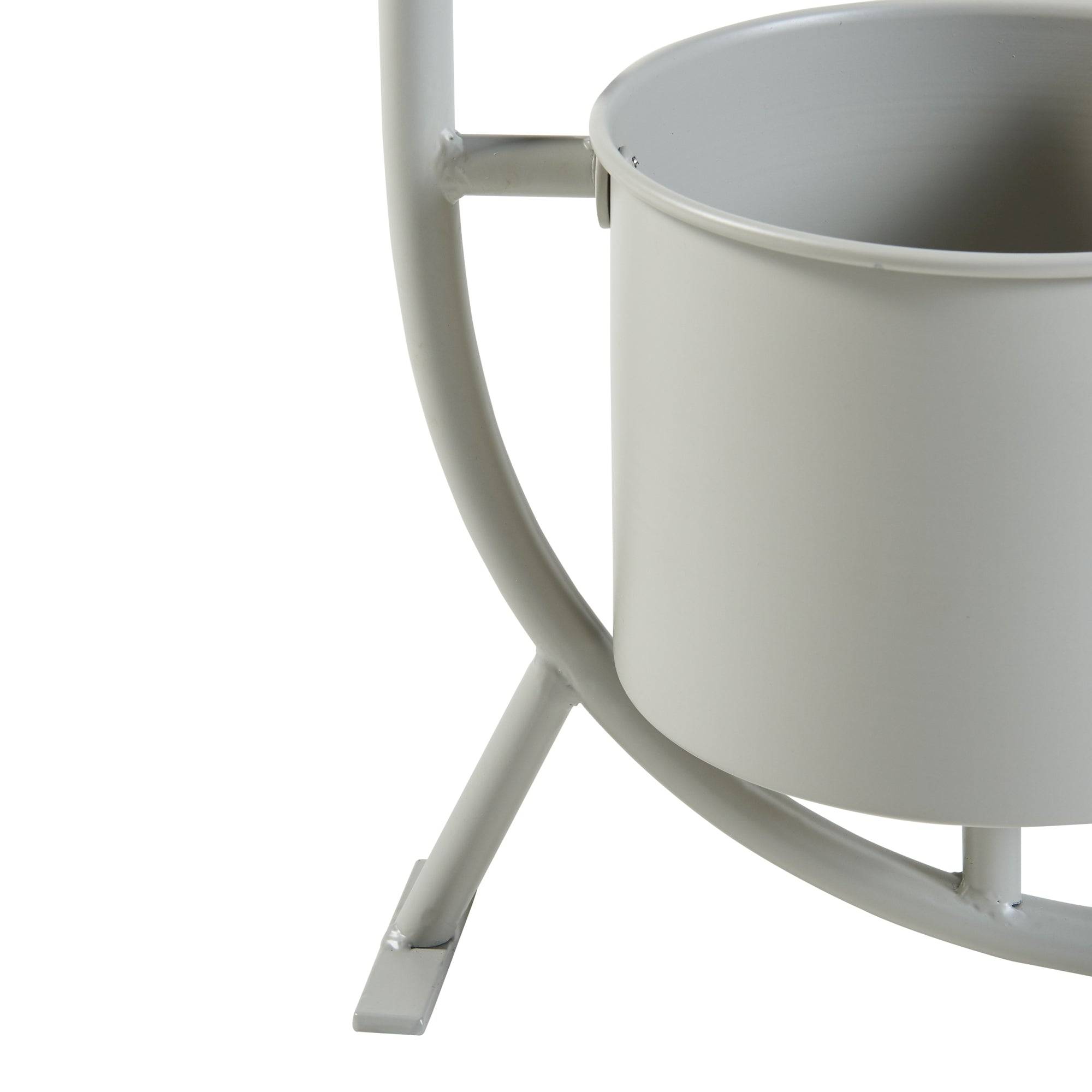 Porte-plantes style intemportel support 63 x 29 x 21 cm gris clair - Image 5