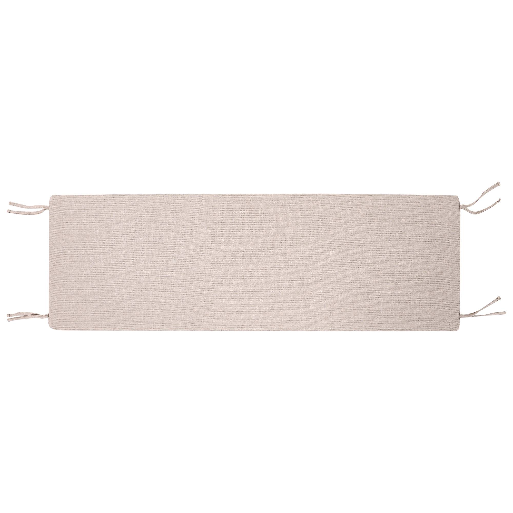 Beliani - Coussin d'assise d'extérieur Oléfine Beige SOVANA - 148x45x5- Beliani - Image 4