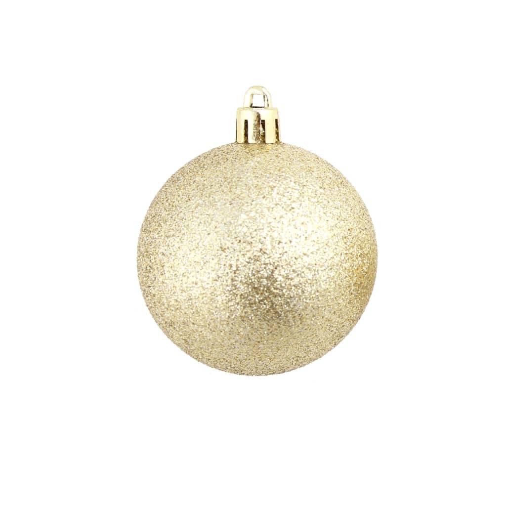 Ensemble de boules de Noël - Ornements de Noël - décorations de Noël 100 pcs 3/4/6 cm Doré - Image 7
