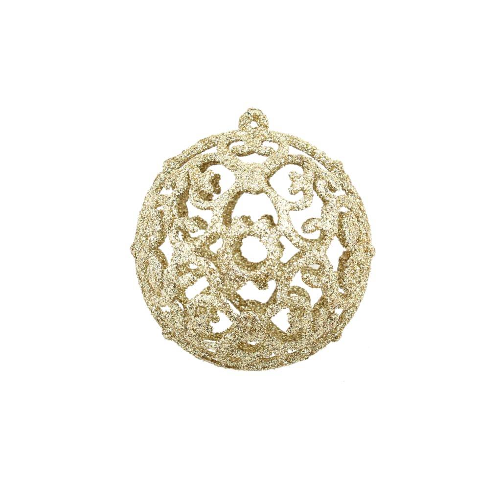 Ensemble de boules de Noël - Ornements de Noël - décorations de Noël 100 pcs 3/4/6 cm Doré - Image 3