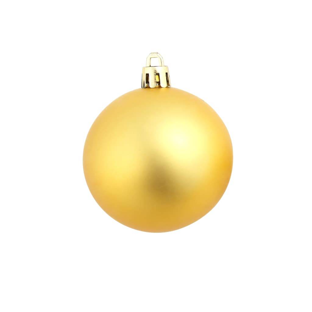 Ensemble de boules de Noël - Ornements de Noël - décorations de Noël 100 pcs 3/4/6 cm Doré - Image 9