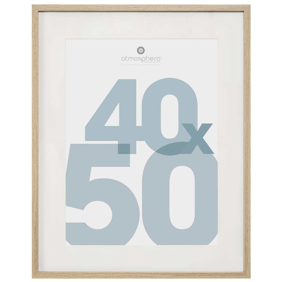 Atmosphera - Cadre photo "Manu" bois 40x50cm - Atmosphera Créateur d'intérieur - Imagen 1