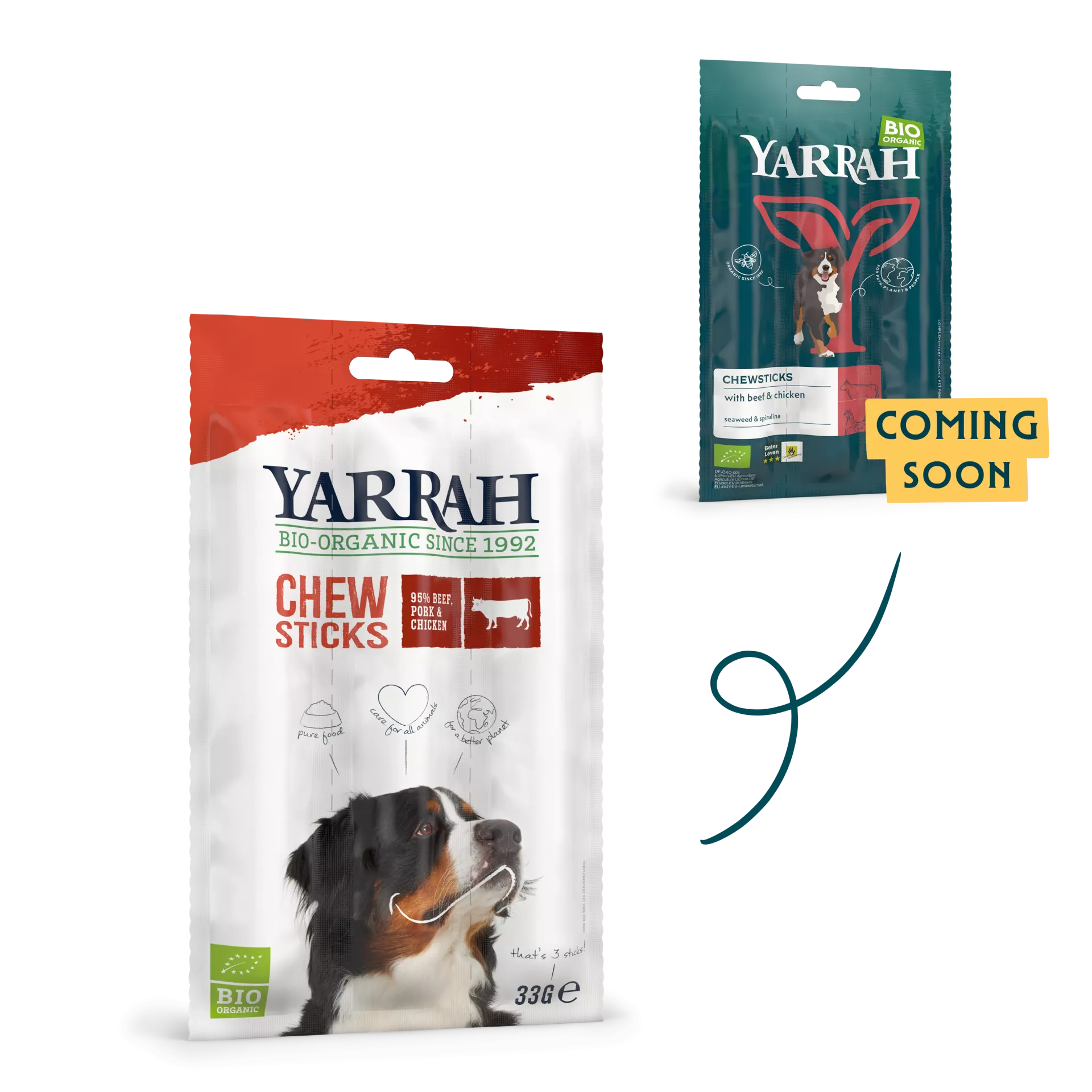Yarrah - Bâtonnets à mâcher Bio au Boeuf pour Chien - Imagen 3