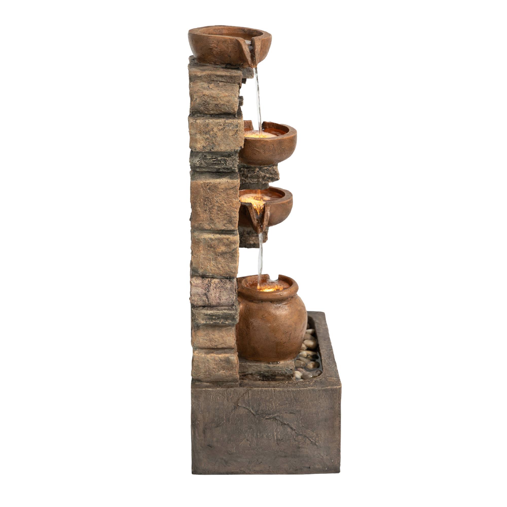 Teamson Home - Fontaine LED en polyrésine, marron Teamson Home - Image 5