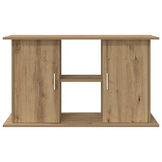Meuble Aquarium 101cm Bois d'Ingénierie 3 Niveaux Rangement Chêne Artisanal - ComfortXL Outdoor Living - Image 4
