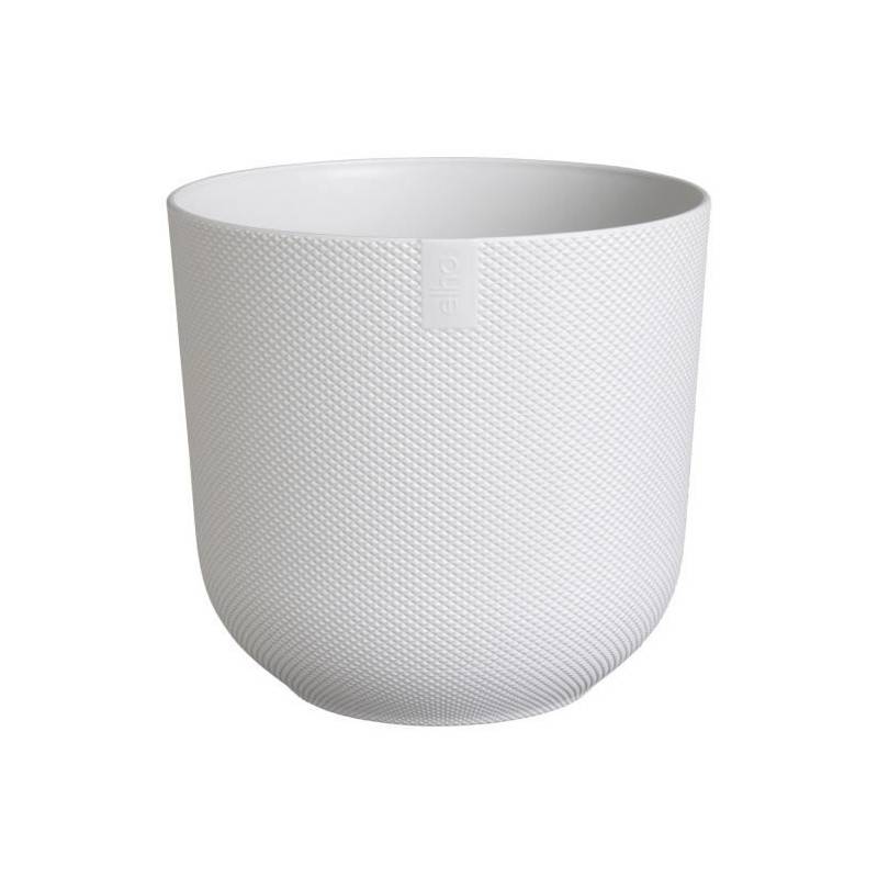 Elho - Pot De Fleur - Elho - Jazz Rond - Blanc - ø 26 X H 24 Cm - Intérieur - 100% Recyclé - Imagen 1