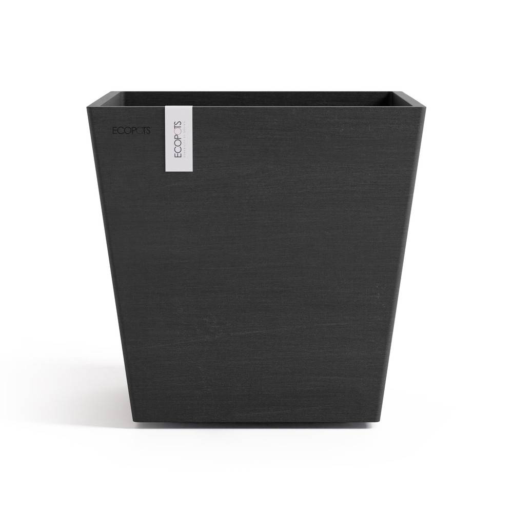 Ecopots - Pot Carré Rotterdam 25 Gris Foncé + réservoir d'eau - 25,2 x 25,2 x H. 24,5 cm - 10,7 L ECOPOTS - Imagen 2
