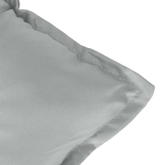 Coussins de chaise à dossier haut polyester gris clair 120 x 50 x 7 cm - PANGIVO - Image 9