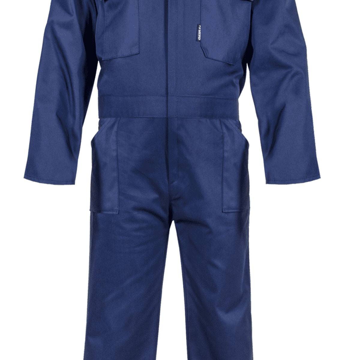 Combinaison de Travail 5 poches Taille XXXL Bleu Marine Polyester/Coton VITO - Imagen 3