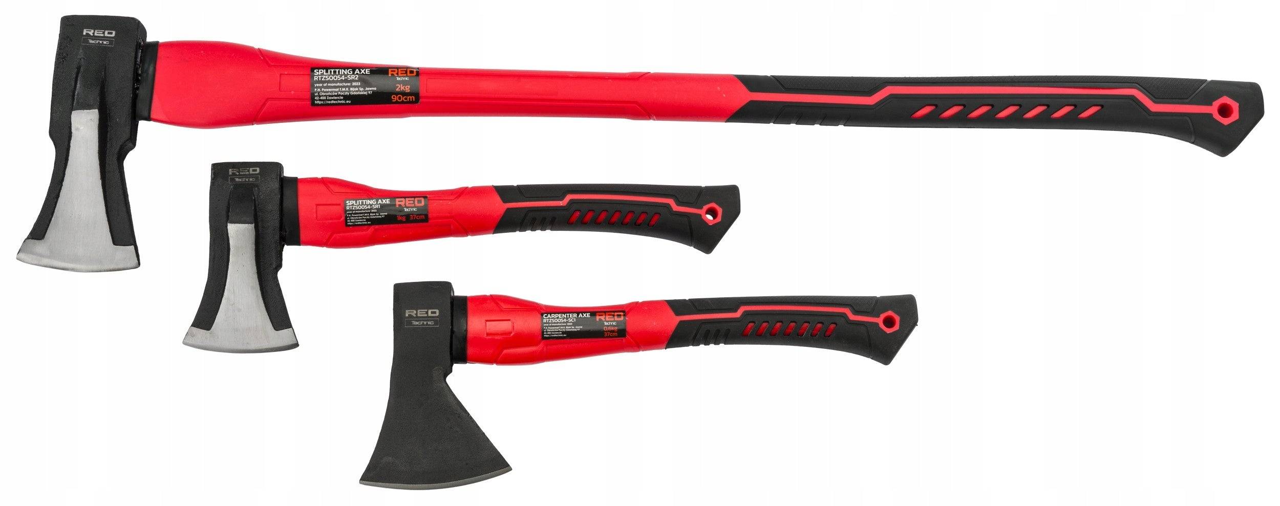 Importdistrib - Lot de 3 haches hachette 600 g  37 cm - 1000 g  37 cm - 2000 g 90 cm IMPORTDISTRIB - Imagen 2