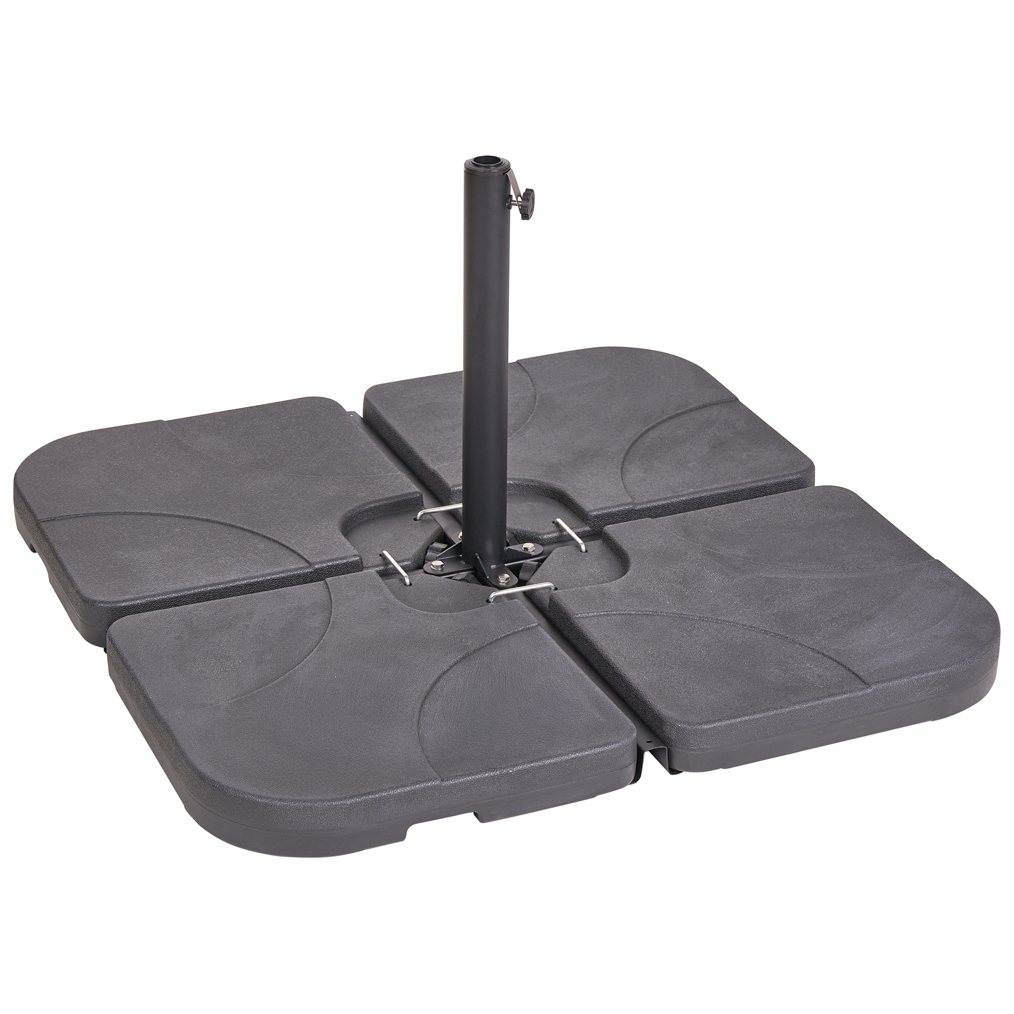 Beliani - Accessoires de parasol Matière synthétique Noir CARIA - Beliani - Imagen 4