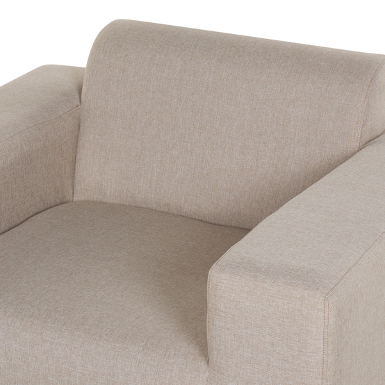 Fauteuil Tissu Beige ROVIGO Beliani - Image 5