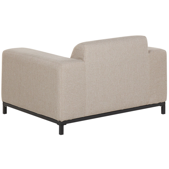 Fauteuil Tissu Beige ROVIGO Beliani - Image 4