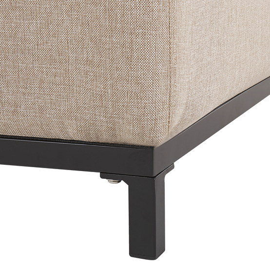 Fauteuil Tissu Beige ROVIGO Beliani - Image 6