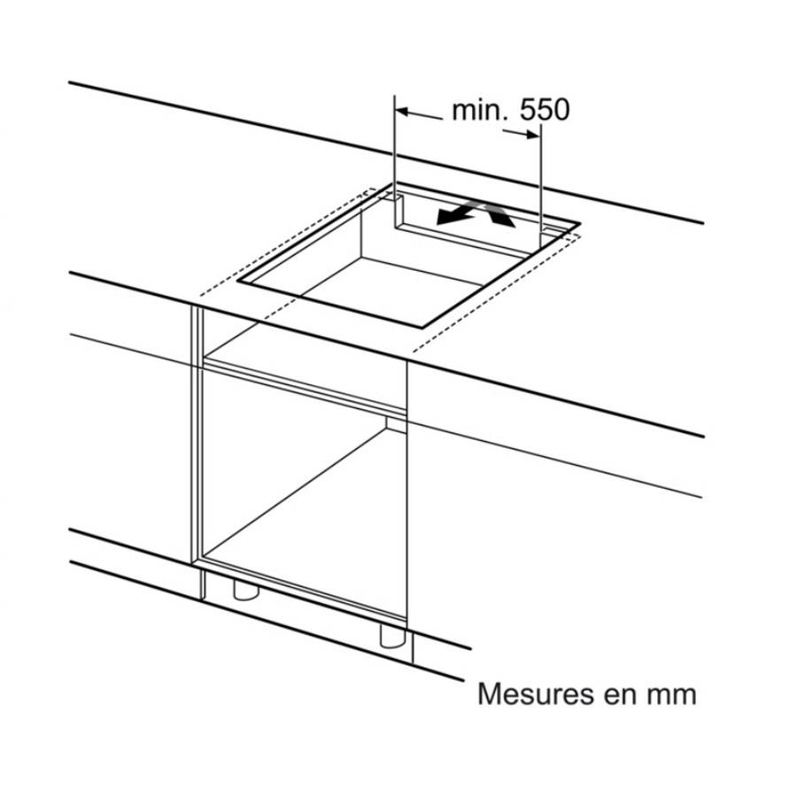 Bosch - Table de cuisson à induction 60cm 3 feux noir PUC611BB5E Bosch - Image 4